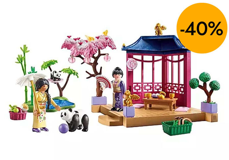Playmobil Jard&iacute;n Asi&aacute;tico con Panda 71762