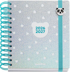 Agenda Escolar W-O B2F D/P Mult. 2026-2027 Silver Panda