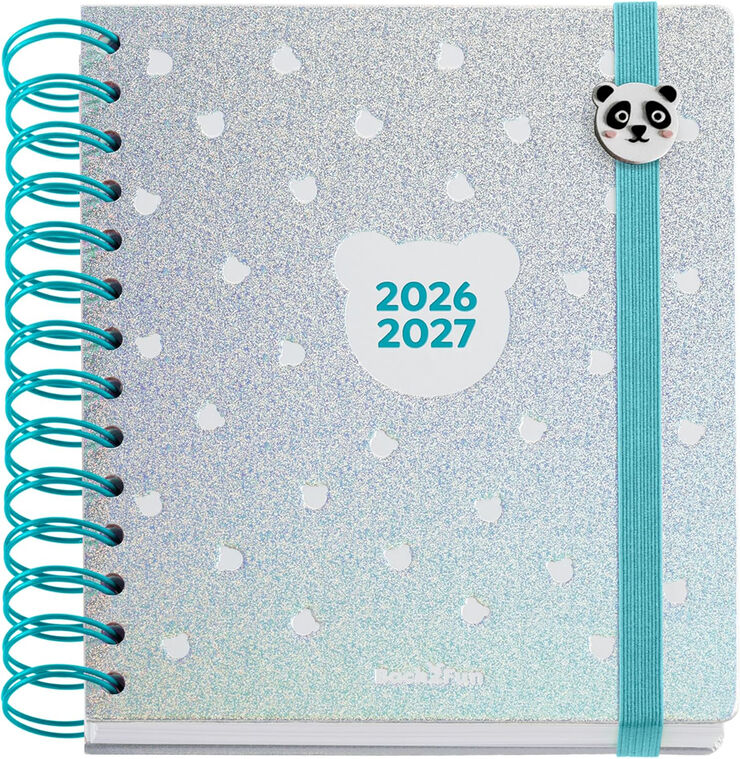 Agenda Escolar W-O B2F D/P Mult. 2026-2027 Silver Panda