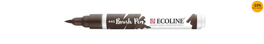 Retolador Ecoline Brush Pen s&egrave;pia fosc 440