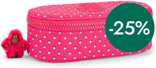 Estuche Kipling Oval rosa