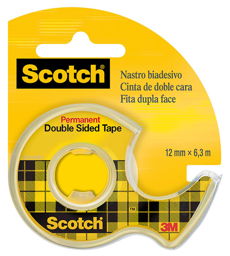 Cinta adhesiva doble cara 3M Scotch 12mmx6m