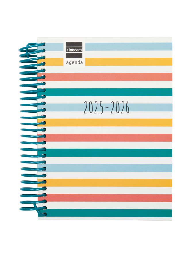 Agenda Finocam escolar Diva 1/8 d&iacute;a/p&aacute;g cat 2025-26 colors