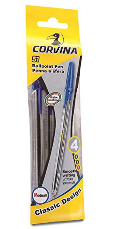 Bol&iacute;grafs Corvina blau 4u