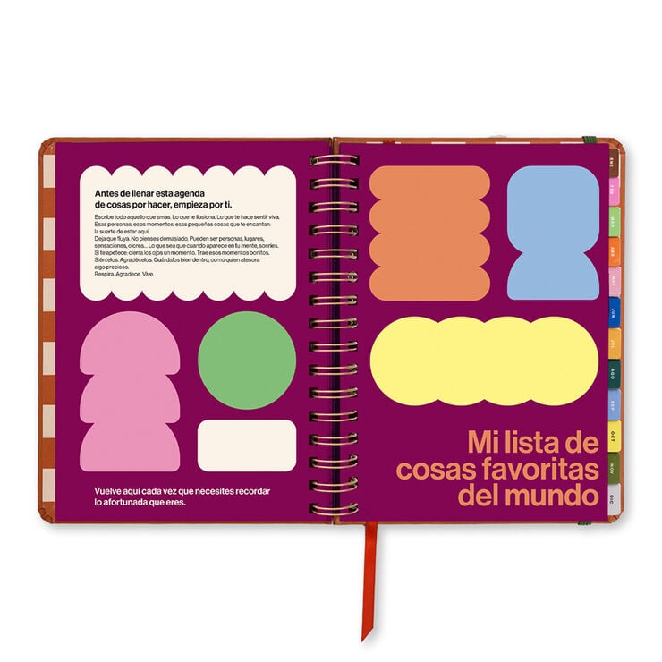Agenda Uo A5 Semana Vista Castellano 2027 Sunset