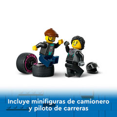 LEGO® City Coche de Carreras y Camión de Transporte 60406