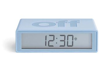 Rellotge despertador Lexon Flip + LB1 blau cel