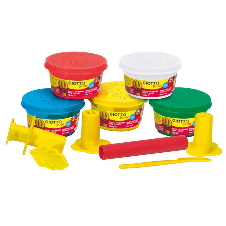 Super Cofre Pasta modelar Giotto Be-Bè 5u + accessoris