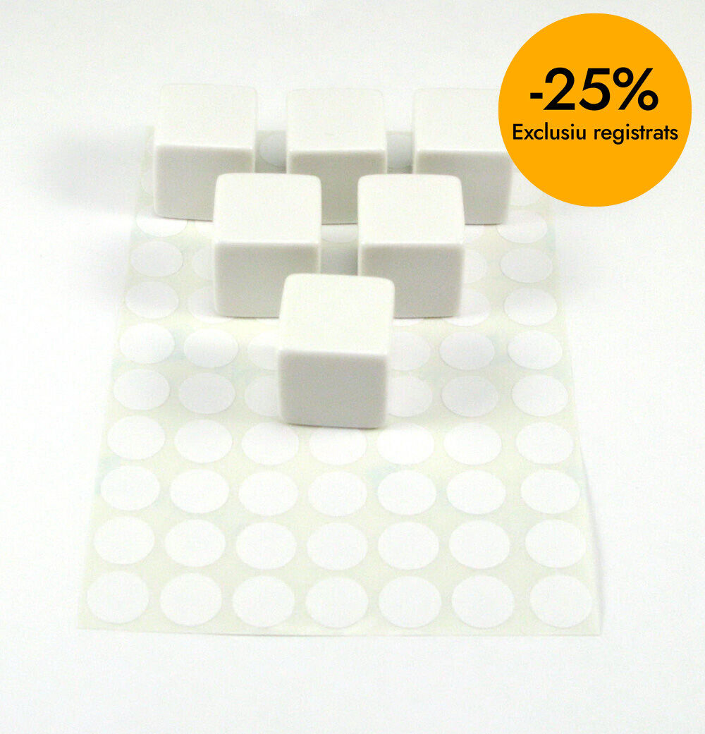 Dau 6 cares blanc 6 unitats