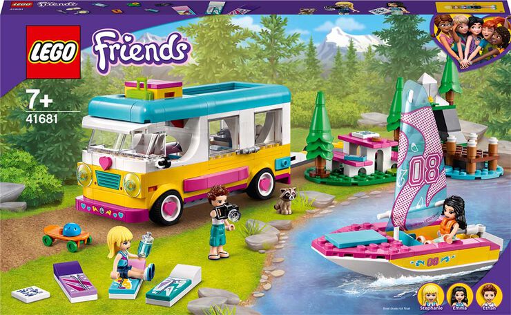 LEGO® Friends Autocaravana y barco de vela 41681