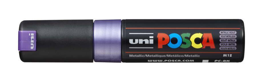 Rotulador Posca PC-8K 8mm violeta metal