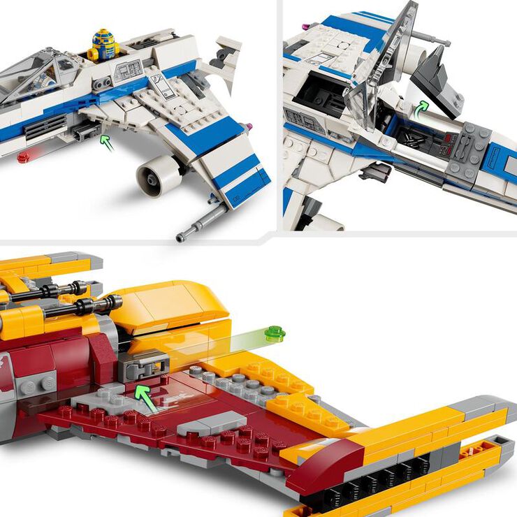 LEGO® Star Wars Ala-E de la Nueva República vs. Caza Estelar de Shin Hati 75364
