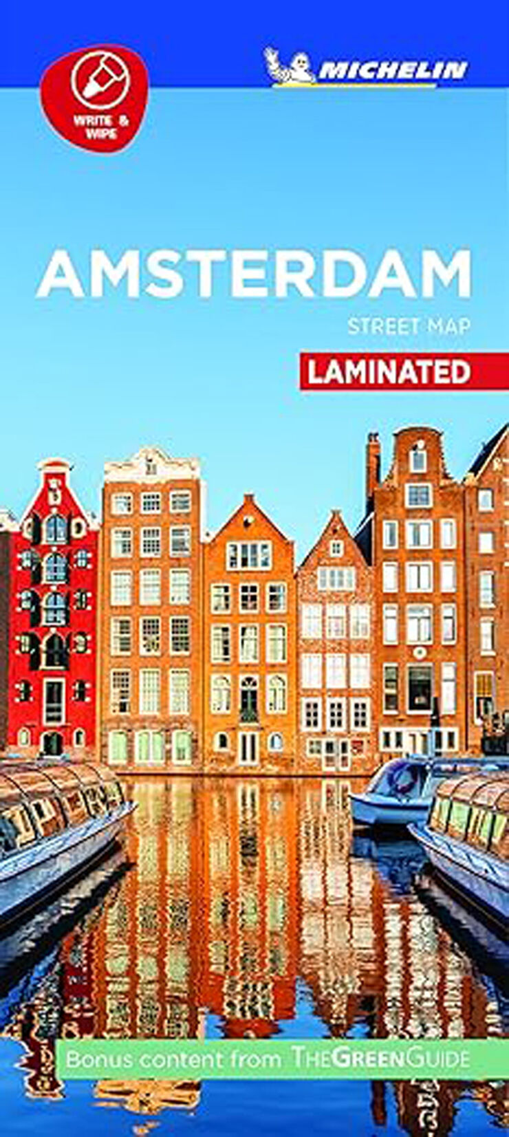 Plano Amsterdam - Citymap laminated