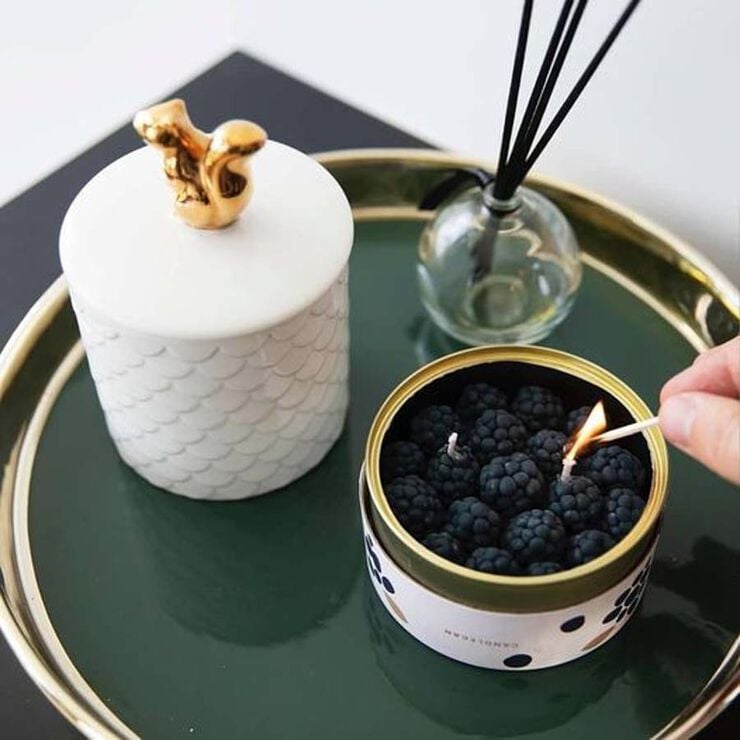 Vela aromática CandleHand Cinnamon Blackberry