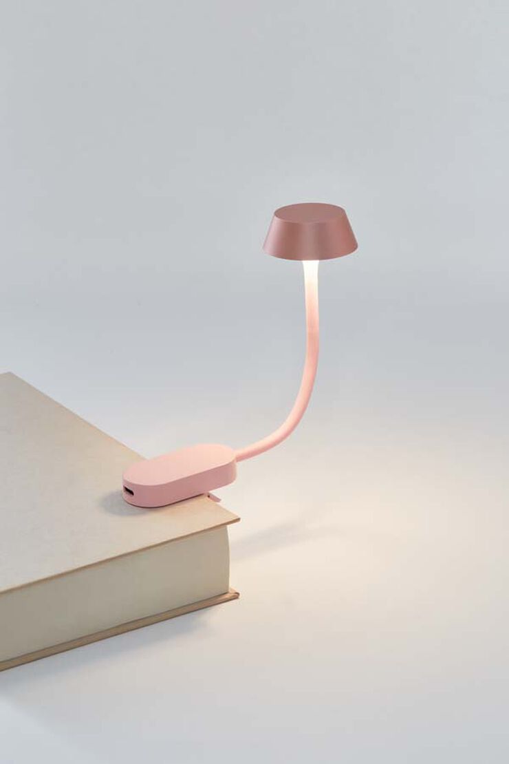 Luz de Lectura Lexon Mimi rosa claro