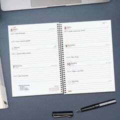 Agenda Finocam Opaque E10 setm/vista horitzontal cat 2026 blau