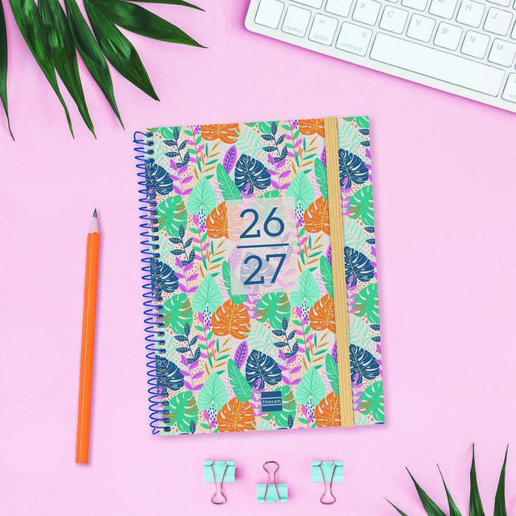 Agenda Escolar Finocam Secundaria 1/4 Sem/Vista Castellano 2026-27 Tropic