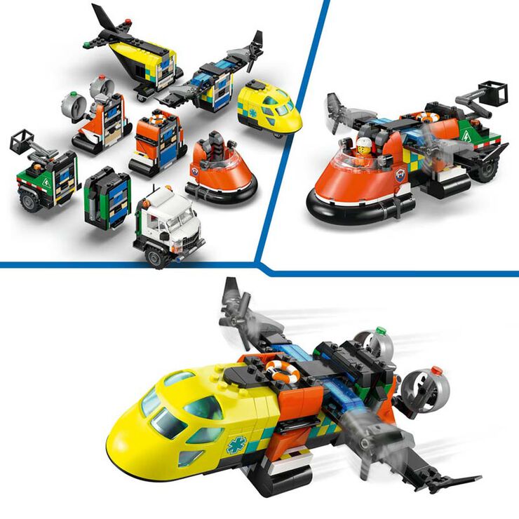 LEGO&reg; City Remix: Avi&oacute;, Cami&oacute; T&egrave;cnic i Aerolliscador 60505