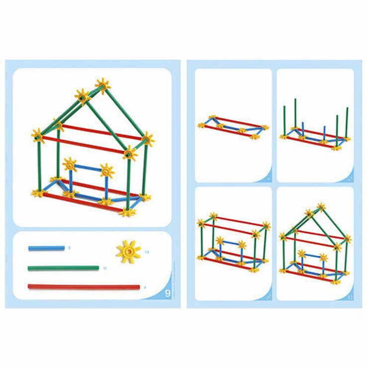 Juego de construcción Nathan Fichas bambuchicolor