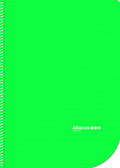 Libreta espiral Abacus A4 Liso 50 hojas Verde 5U