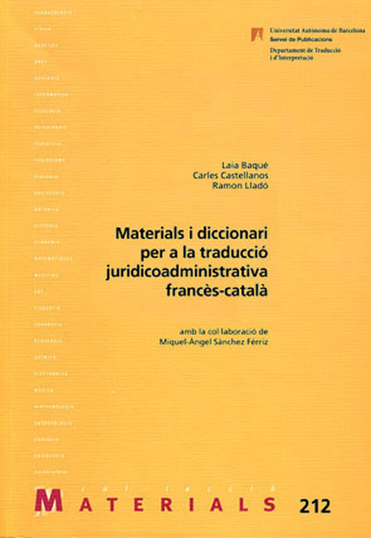 Materials i diccionari per a la traducci