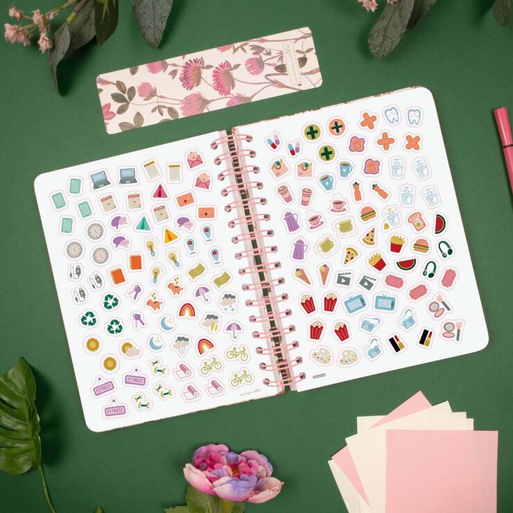 Agenda Finocam Moniquilla E10 1dia/p&agrave;g cat 2026 Rosella