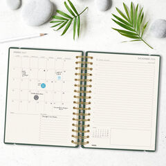 Agenda Finocam Haiku D&iacute;a P&aacute;gina 2027 Castellano Verde