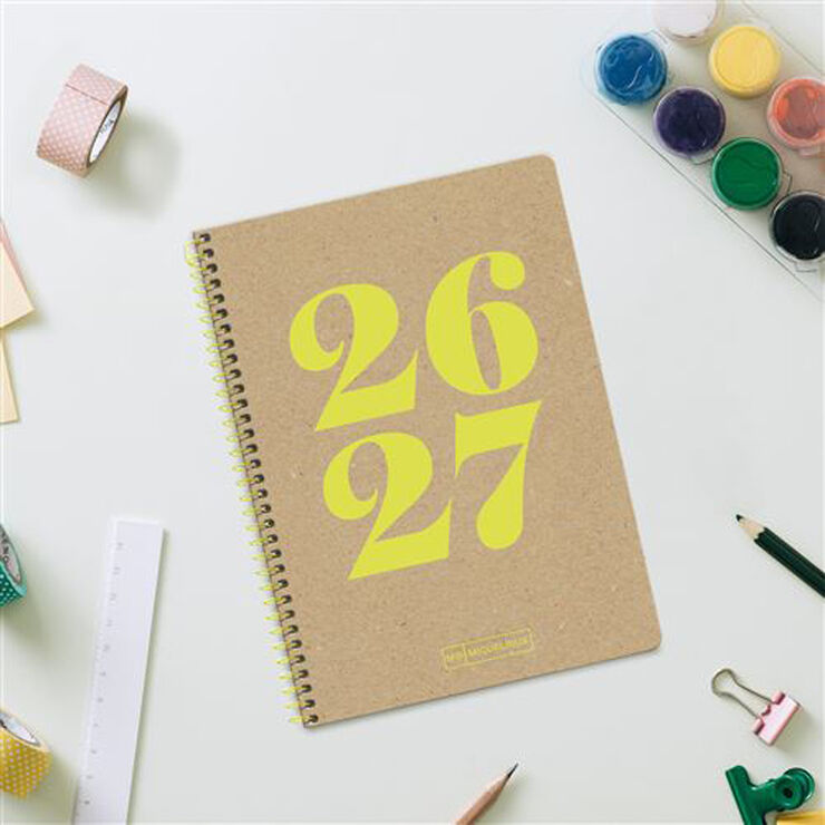 Agenda Escolar Activa S/V Cat. 2026-2027 Ecoyear