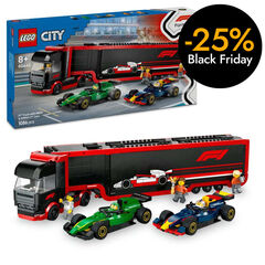 LEGO® LEGO City Camión de F1® con Coches de F1® RB20 y AMR24 60445