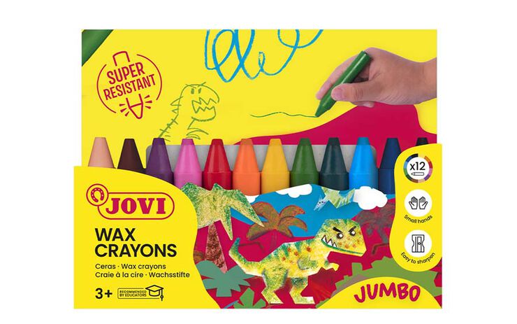 Ceras pl&aacute;sticas Jovicolor 12 colores