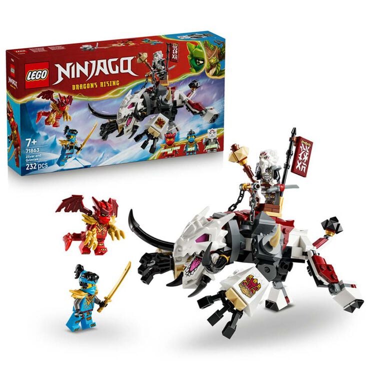 LEGO&reg; Ninjago Zilvar y Grimtak la Bestia Drag&oacute;n 71863