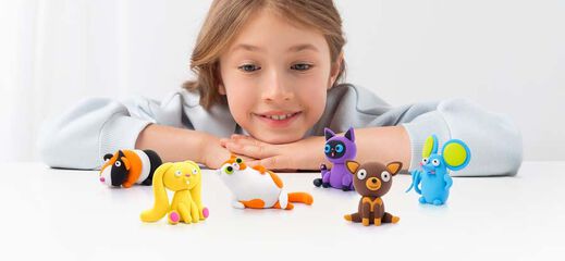 Hey Clay Set Mascotes 15 pots