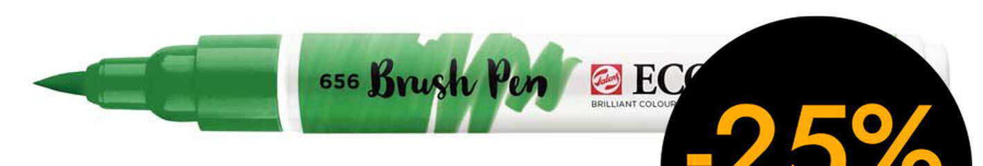 Rotulador Ecoline Brush Pen verde bosque 656