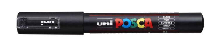 Marcador Posca PC-1M 0,7 mm negro