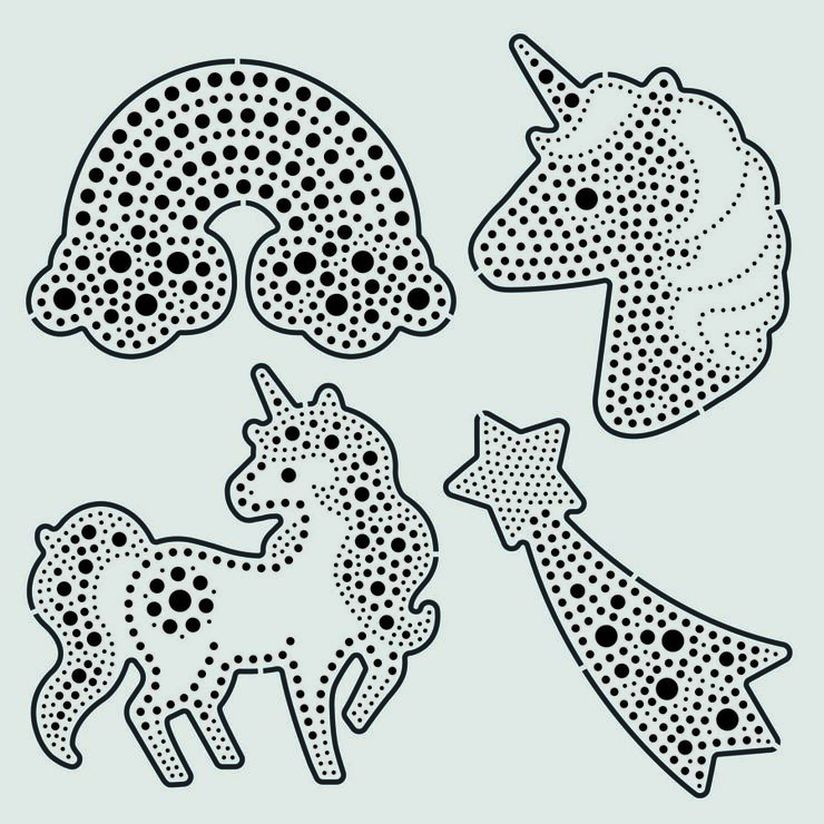 Kit Aladine Pinta con Puntos Unicornio