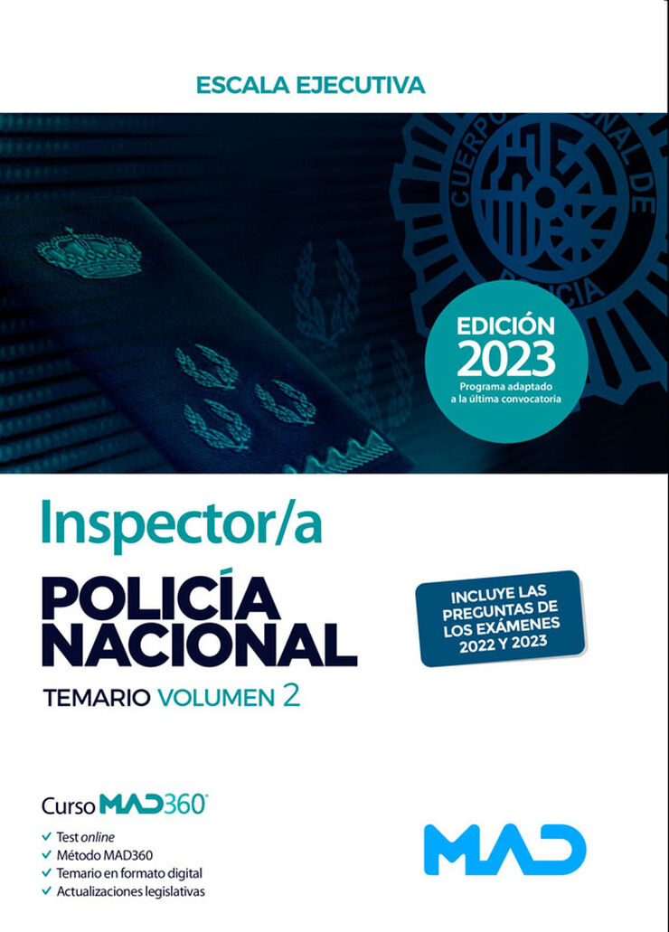 Inspector/a de Policía Nacional. Temario Volumen 2