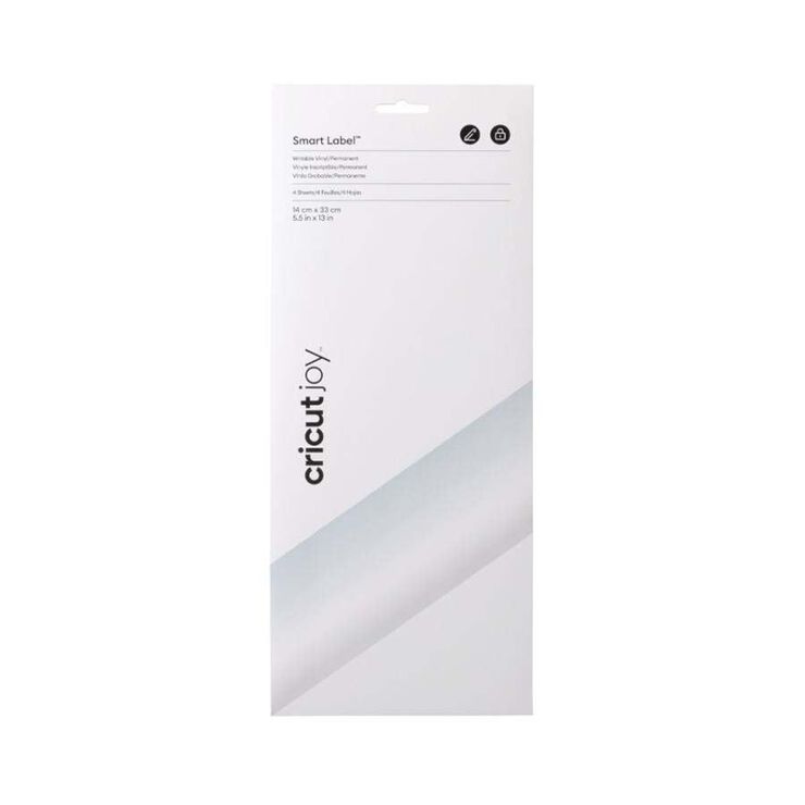 Vinil Smart imprimible permanent 14x33cm plata 4 fulls