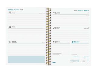Agenda Finocam escolar Secundaria 1/4 sem/vista cas 2025-26 tropic