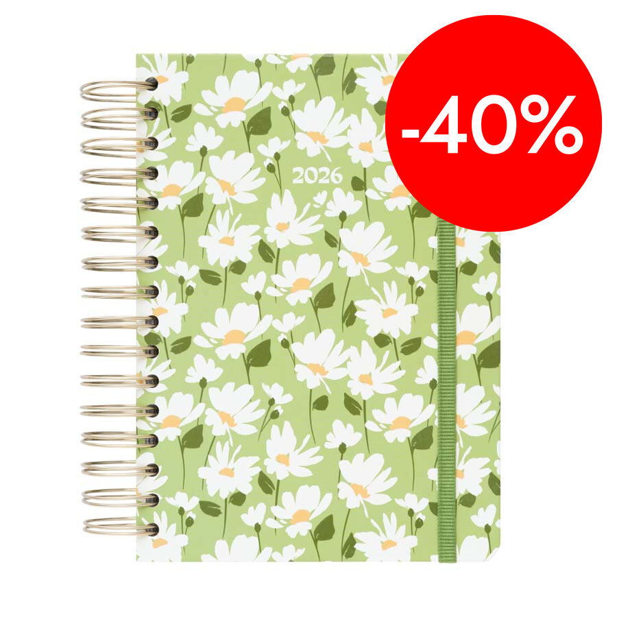 Agenda Kokonote dia/p&agrave;g angl&egrave;s 2026 Muse Daisycottage