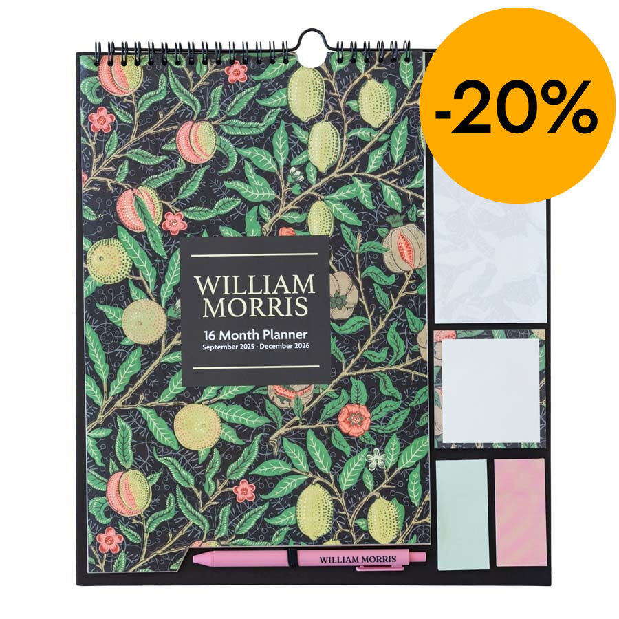 Planificador 16 meses mes/vista mult 2025-26 William Morris