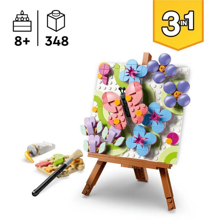 LEGO&reg; Creator Cuadro Decorativo Floral Art&iacute;stico 31390