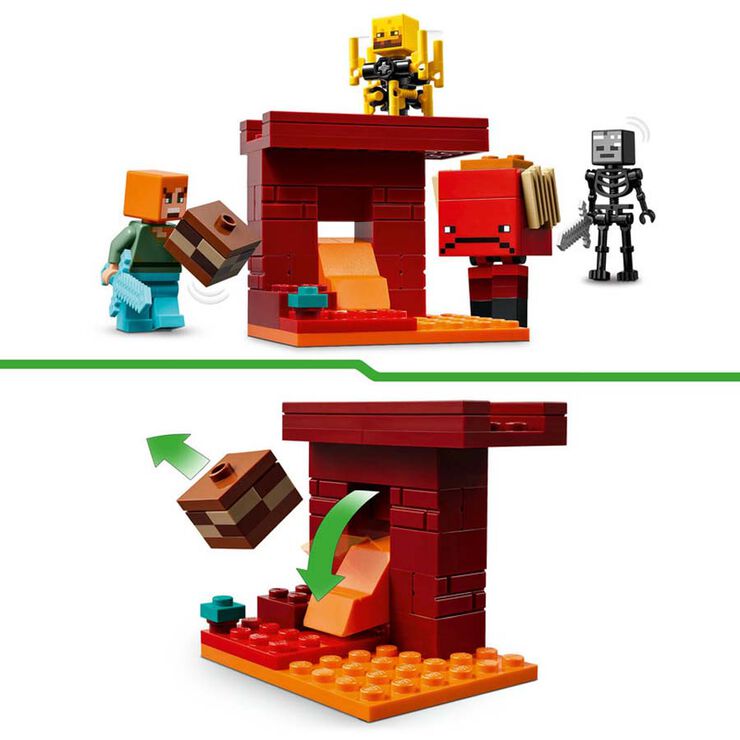 LEGO® Minecraft La Batalla de Lava del Inframundo 21266