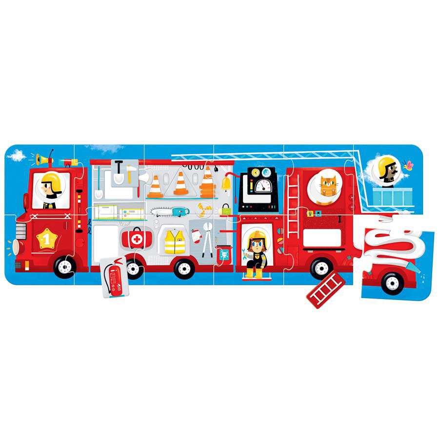 Puzzle Cami&oacute;n de Bomberos