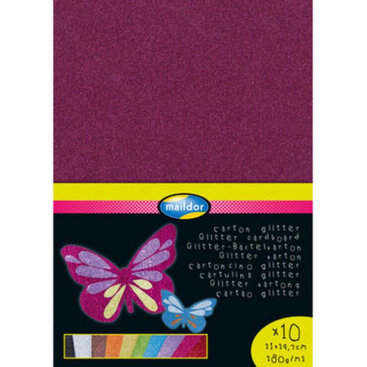 Cartolina Glitter Clairefontaine A4 10 fulls