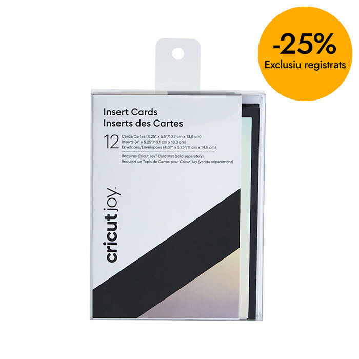 Joy Targetes negre i plata 12u