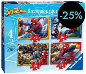 Puzle progresivos 12-16-20-24 Spiderman