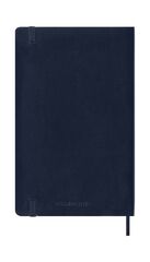 Agenda Moleskine 18 mesos set/vista L tapa tova blau