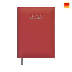 Agenda Dohe Lisboa 14x20 D&iacute;a P&aacute;gina Catal&aacute;n 2027 Rojo