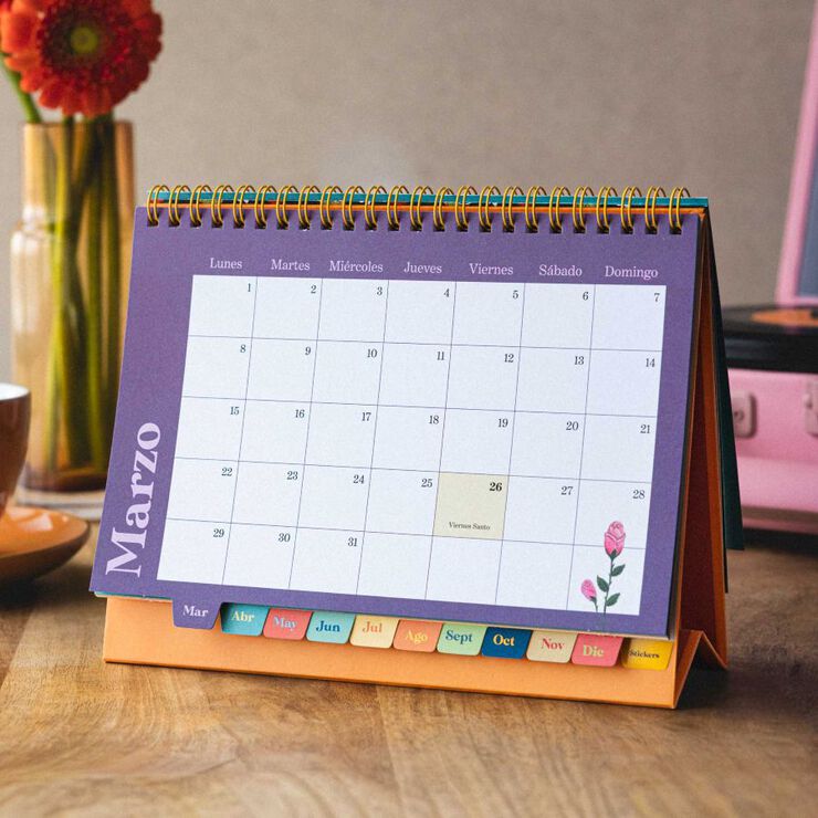 Calendario Sobremesa Tantanfan Castellano 2027 Maria Hesse