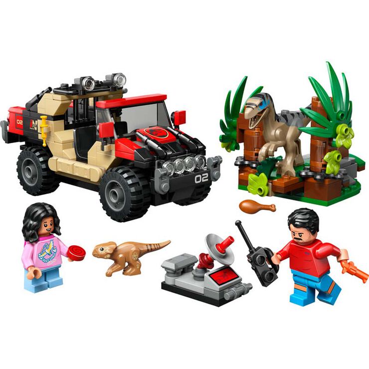 LEGO® Jurassic World Fugida en Tot terreny i Raptor a l’Aguait 76972